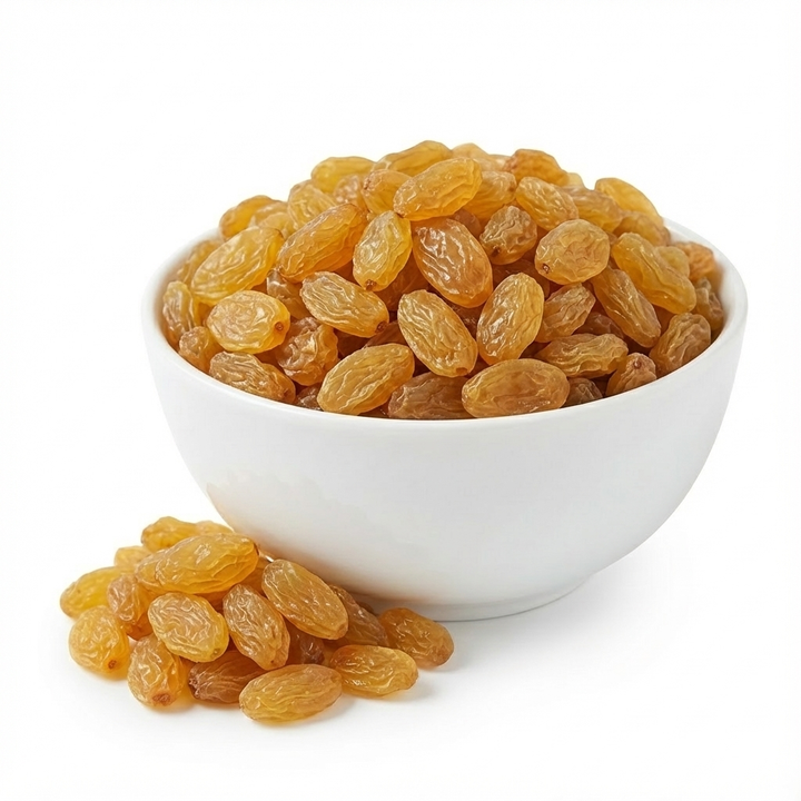 Premium Golden Raisins (Kishmish) – Long, Sweet & Seedless