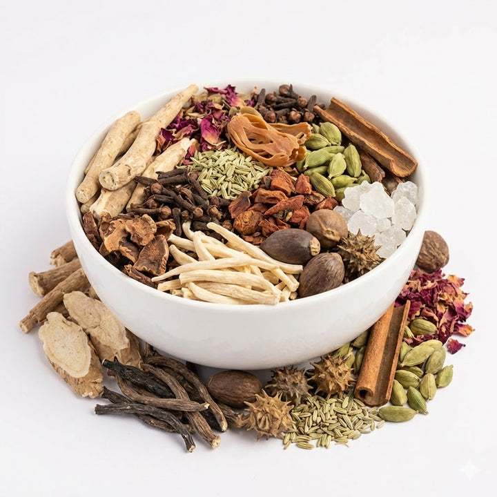 Premium Ayurvedic Shakti Mix (15+ Raw Herbs) – Ashwagandha, Kaunch Beej & Musli Blend